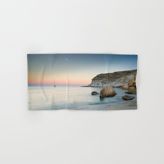 "SuperMoon in Plomo Beach" Hand & Bath Towel
