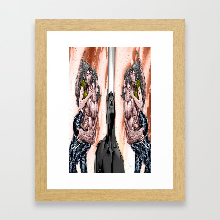 THE MAN IN THE MIDDLE Framed Art Print