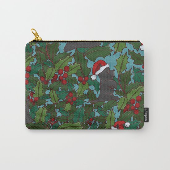 Christmas Dog Pattern Carry-All Pouch