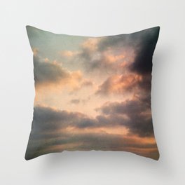 Dreamy Clouds Throw Pillow