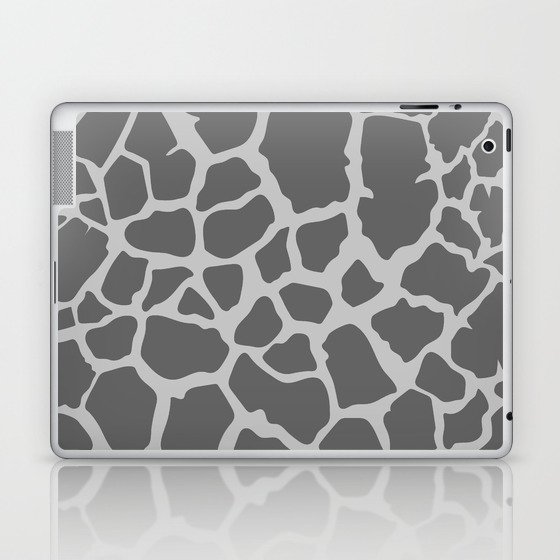 Gray Giraffe Print Laptop & iPad Skin