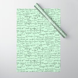 Math Equations // Light Green Wrapping Paper