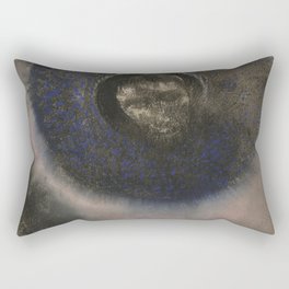 Head within an Aureole (1894—1895) by Odilon Redon Rectangular Pillow