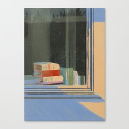 Books in the Window Canvas Print