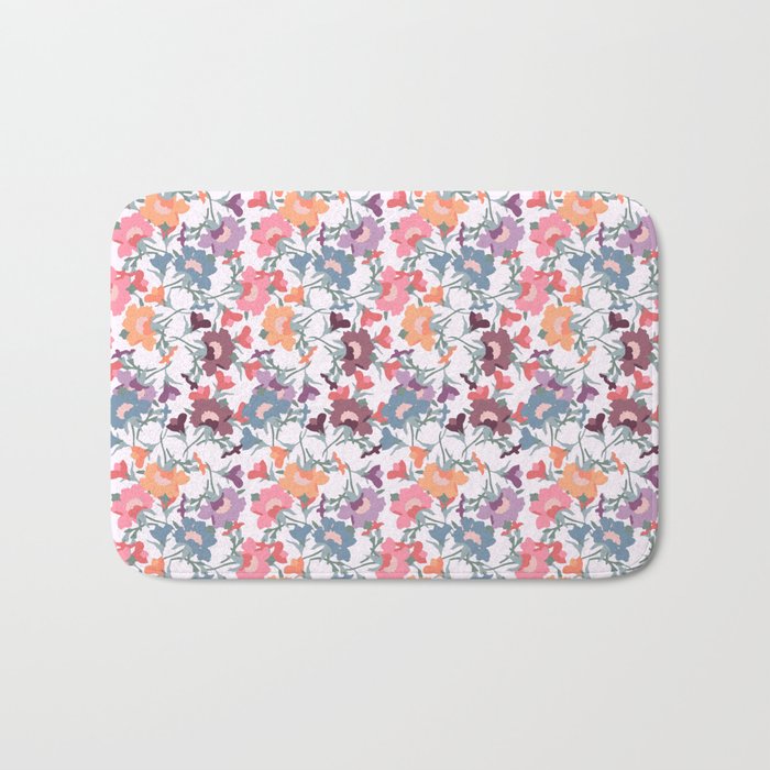 dreamsicle orange lavender evening primrose flower meaning youth and renewal  Bath Mat