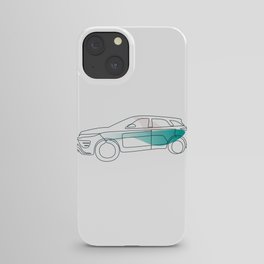 Car Minimal Line Art iPhone Case