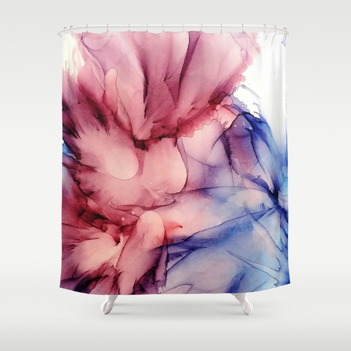 Pink Bud Shower Curtain