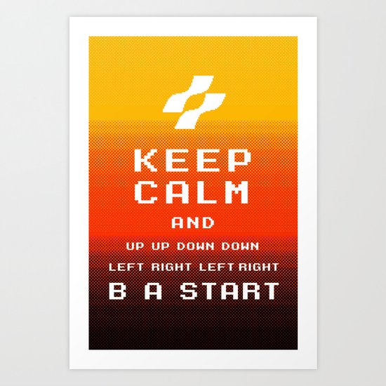 keep calm konami. Art Print