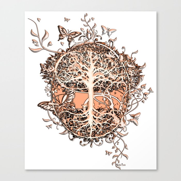 Butterfly Tree Canvas Print By Treeoflifeshop Society6