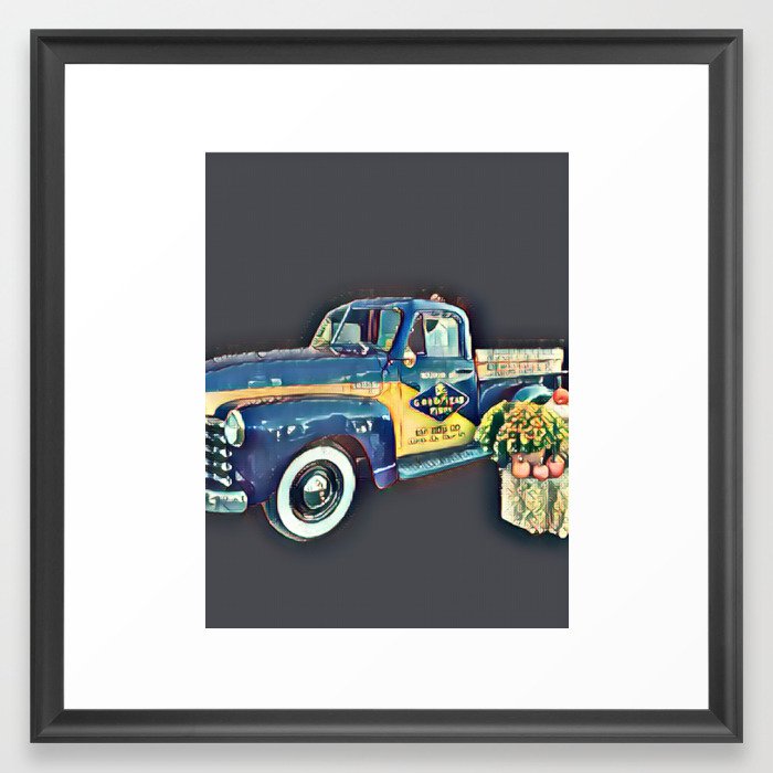 Vintage truck Framed Art Print