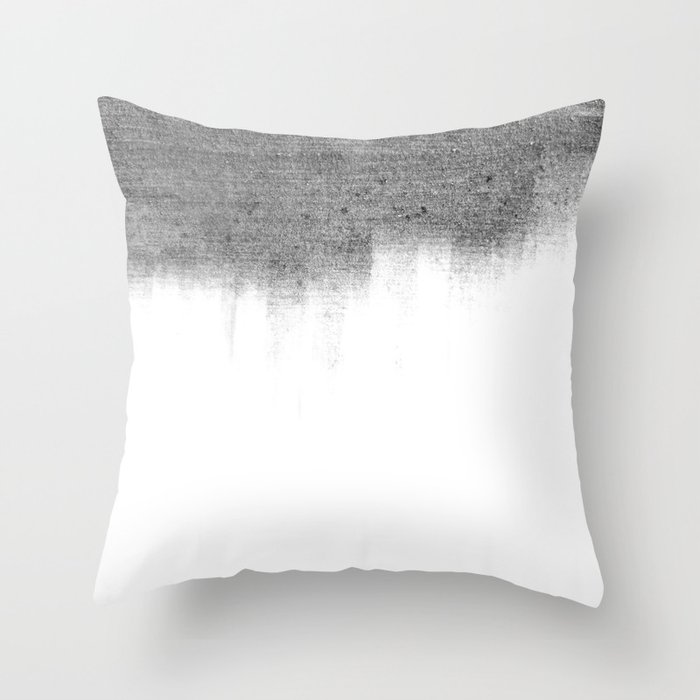 Urban Concrete White Wash Throw Pillow By Veata Society6