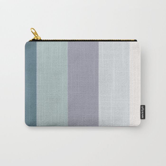 Colors of the ocean in Winter Carry-All Pouch
