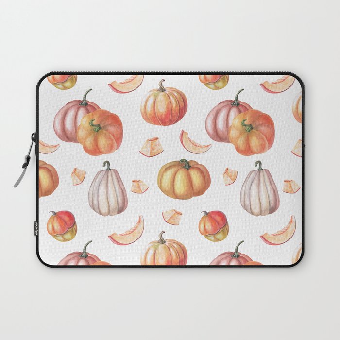 Autumn Pumpkins Pattern Laptop Sleeve
