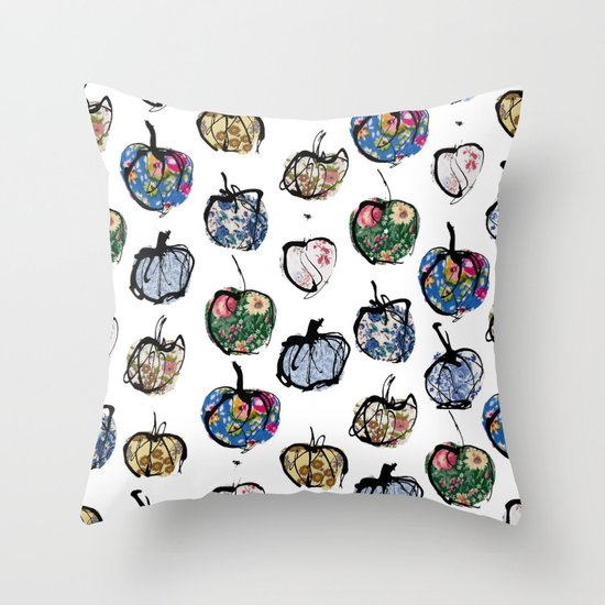 Apples Throw Pillow