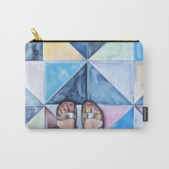 Art Beneath Our Feet - Mykonos Carry-All Pouch