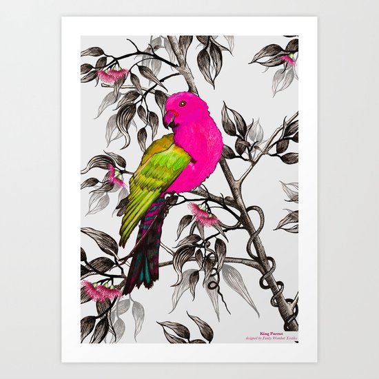 King Parrot Art Print