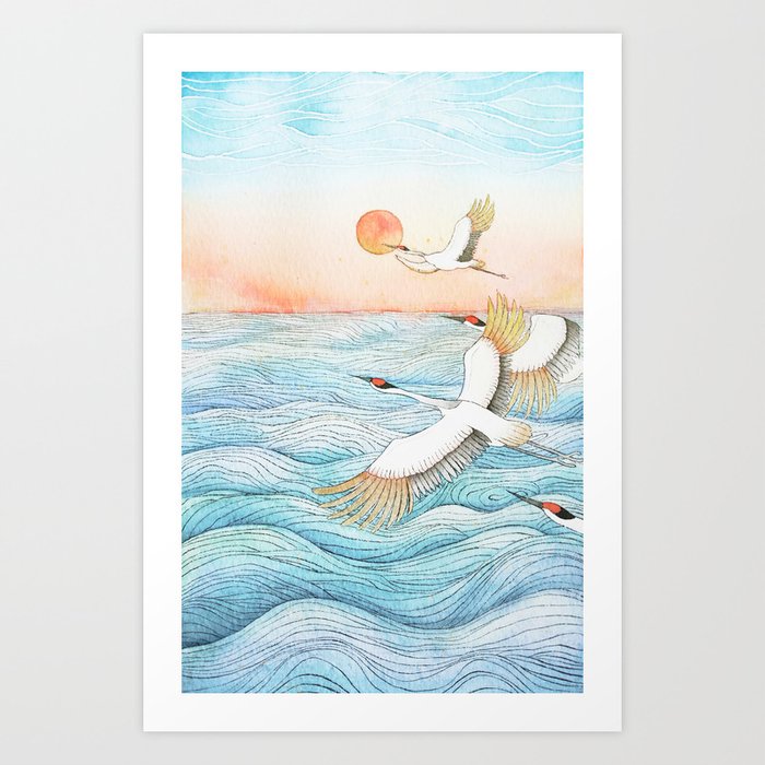 crane Art Print