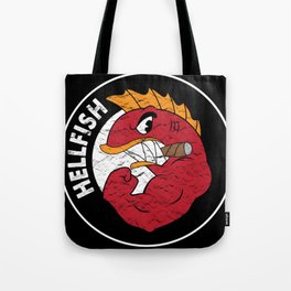 Flying Hellfish Tote Bag