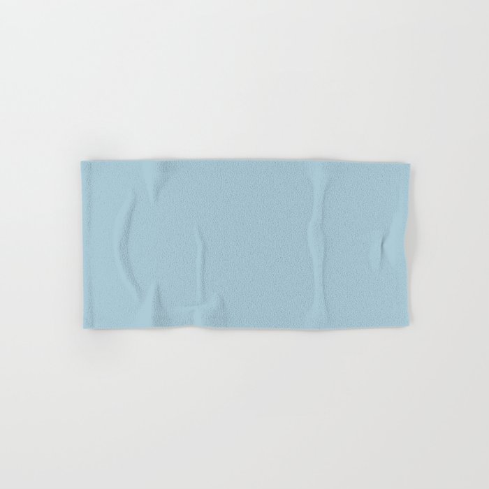 Light Pastel Powder Blue Solid Color Pairs To Sherwin Williams Vast Sky SW 6506 Hand & Bath Towel