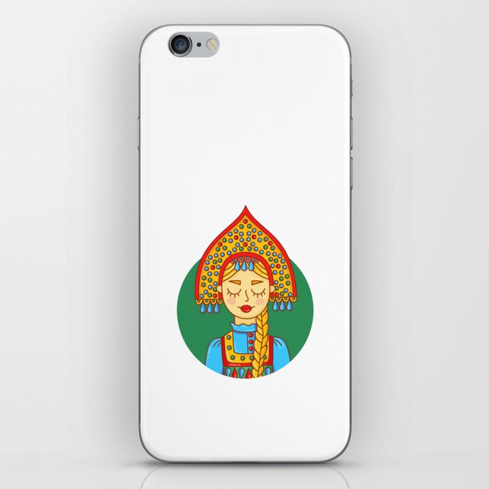 Russian beauty iPhone Skin