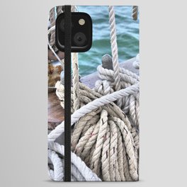 Nautical Rope iPhone Wallet Case