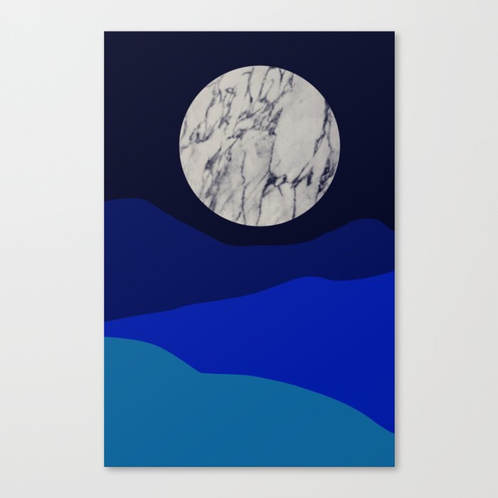 desert moon Canvas Print