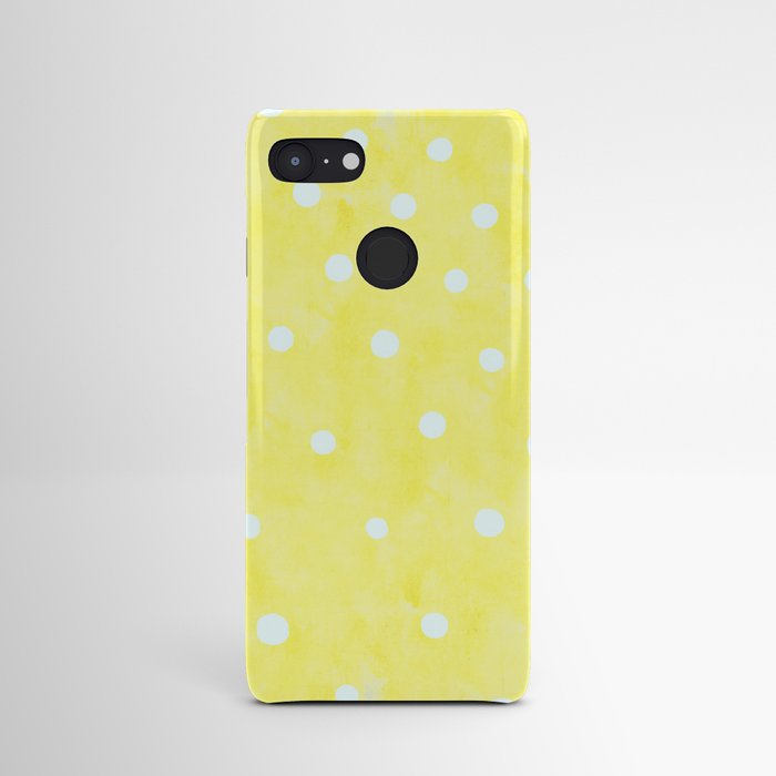Vintage Happy Yellow Polka dots Android Case