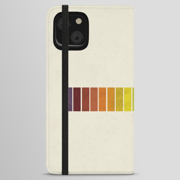 Vintage re-make (without texts) of Mark Maycock's Full Scale of Hues illustration from 1895 iPhone Wallet Case