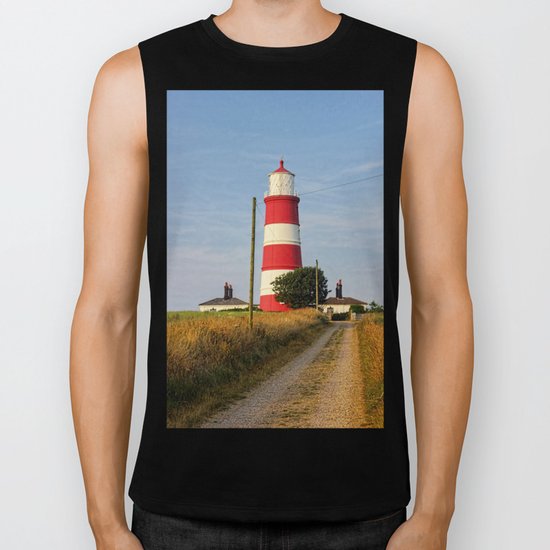 Happisburgh Lighthouse Norfolk Biker Tank