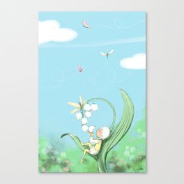 lily of the valley (mughetto) Canvas Print