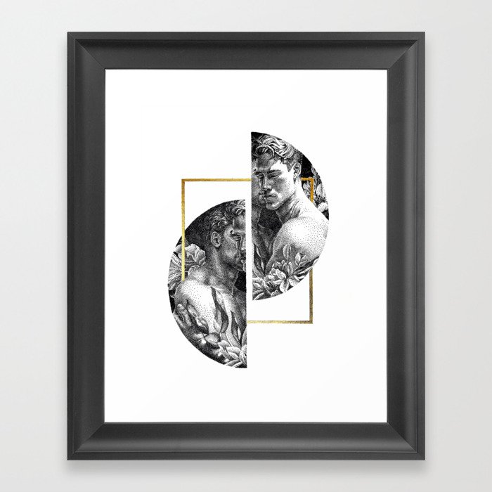 Perspectives NOODOOD painting (gold doesn't print shiny) Framed Art Print