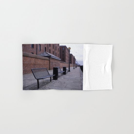 a row of benches Hand & Bath Towel