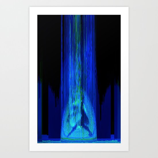Upload (Green & Blue Channels) Art Print