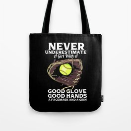Girl With A Good Glove Tote Bag