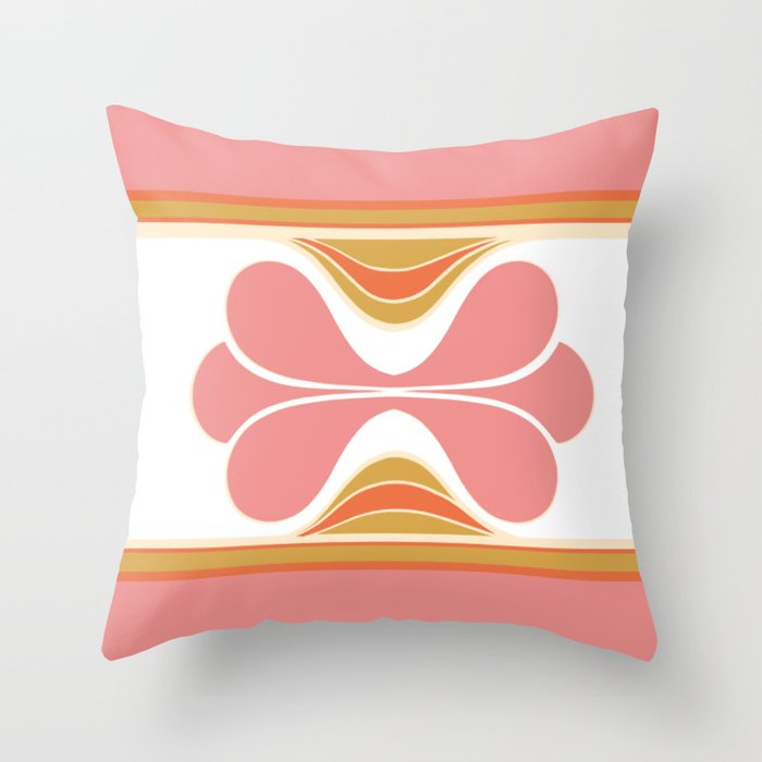 Flower Melt in Rose Throw Pillow