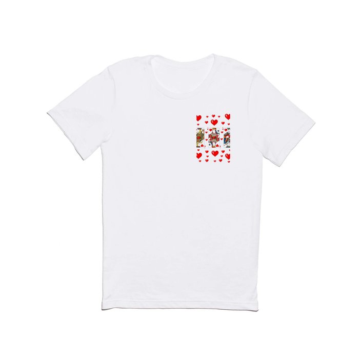 JACK, QUEEN, KING OF HEARTS SUIT CASINO  FACE CARDS T Shirt