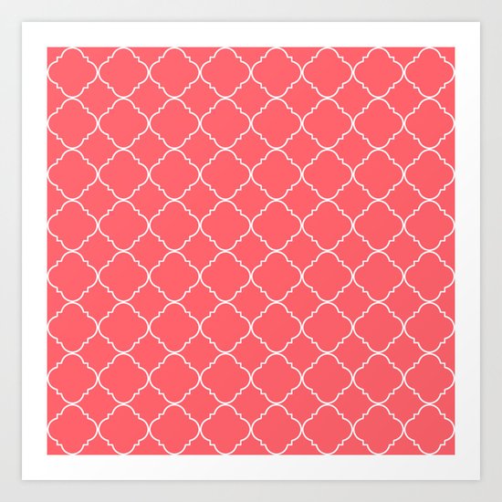Moroccan Coral Art Print