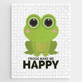 Frogs Make Me Happy Jigsaw Puzzle