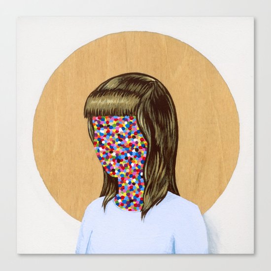 6x6 Woman Canvas Print