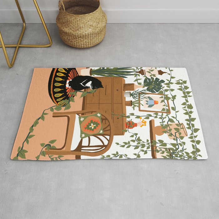 plant lady is the new cat lady Rug