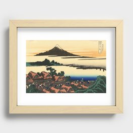Dawn at Isawa in Kai Province Hokusai Recessed Framed Print