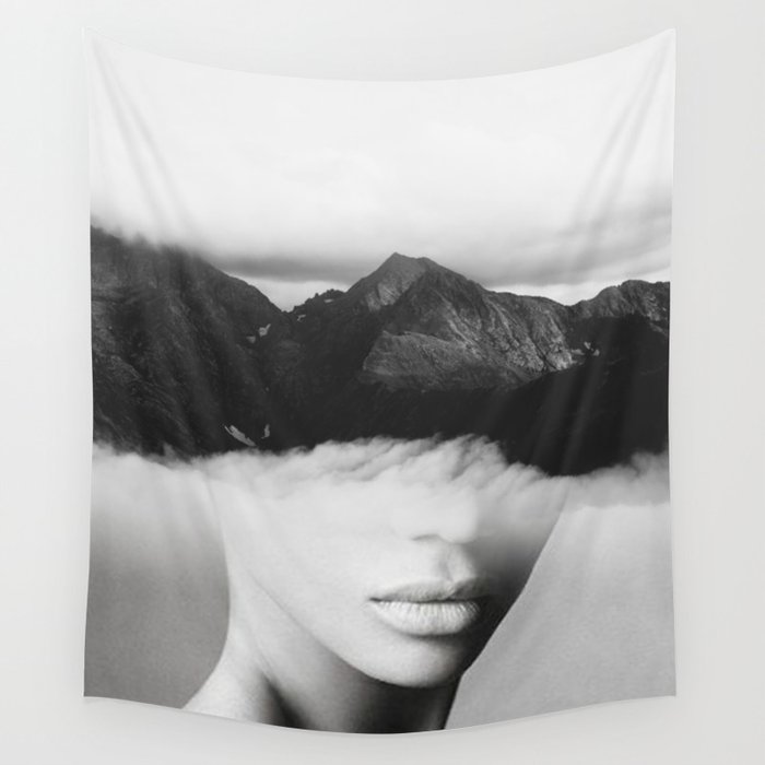 silence of the mountain Wall Tapestry