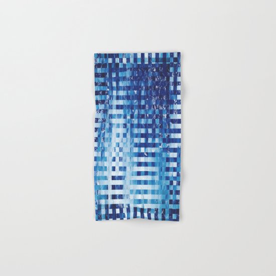 Nautical pixel abstract pattern Hand & Bath Towel