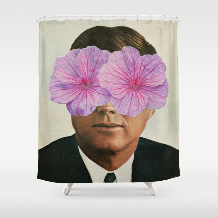 "J.Flower K." Shower Curtain