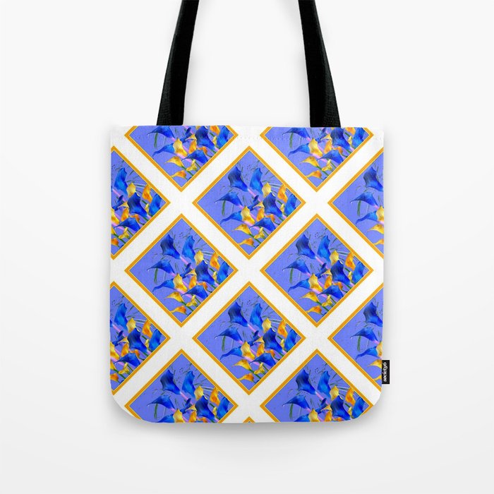 patterned tote bag
