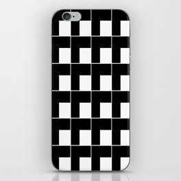 black white cage iPhone Skin