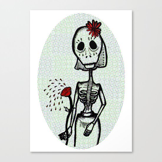 Love and bones Canvas Print