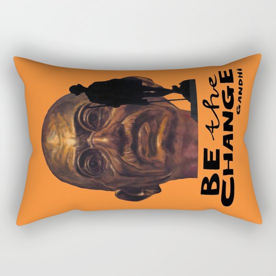 GANDHI quote Rectangular Pillow