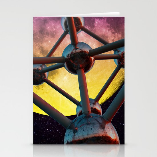 Atomium in space Stationery Cards