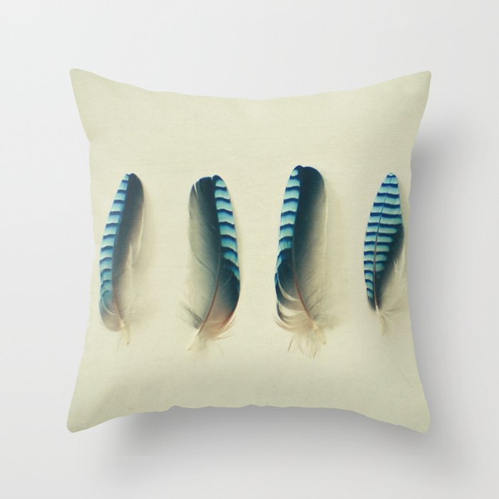 Feathers #1 Throw Pillow